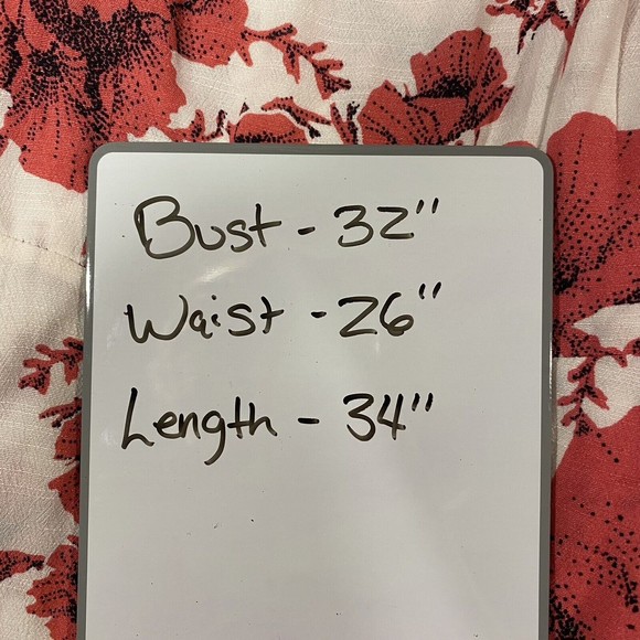 Free People Anthropologie  Floral French Quarter Wrap Dress XS White Rayon - Picture 7 of 7